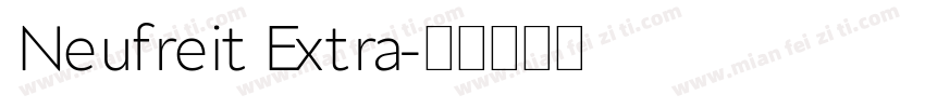 Neufreit Extra字体转换